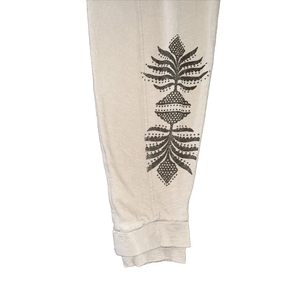 Anthropologie Daily Practice Harem Jogger Sage Taupe Aztec Drop Crotch XS 25”